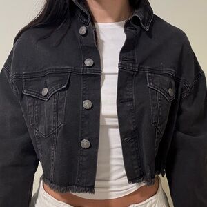 Garage Black Jean Jacket